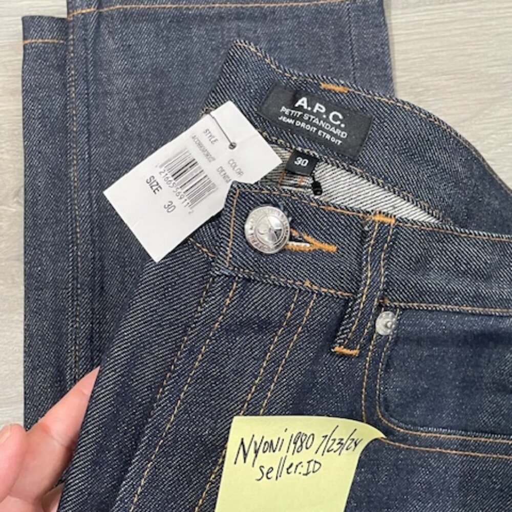 BRAND NEW WITH TAGS - APC Raw Denim Selvedge SKINNY PETIT STANDARD Size 30 Jeans